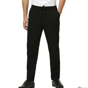 NWOT Celio Black Solid Casual Trouser